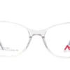Aro oftálmico Adriana Roth acetato transparente azul frontal modelo 240509 medida 55 18 145