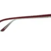 Aro oftálmico Bardot color rojo forma mariposa vista lateral de varilla