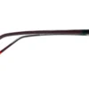 Aro oftálmico Belluno acetato café transparente con vista de varilla modelo 240309 medida 50 17 140