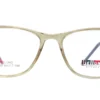 Aro oftálmico Belluno acetato café transparente frontal modelo 240309 medida 50 17 140