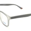 Aro oftálmico Belluno acetato gris mate vista diagonal modelo 240862 medida 59 18 150