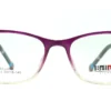 Aro oftálmico Belluno acetato morado rojo transparente frontal modelo 240303 medida 50 18 140