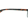 Aro oftálmico Belluno acetato negro con vista de varilla modelo 240303 medida 50 18 140