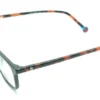 Aro oftálmico Belluno acetato negro vista diagonal modelo 240303 medida 50 18 140