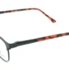 Aro oftálmico Boloco metal negro rojo vista lateral modelo 231112 medida 48 17 138