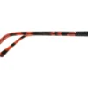 Aro oftálmico Boloco metal negro rojo con vista de varilla modelo 231112 medida 48 17 138
