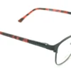 Aro oftálmico Boloco metal negro rojo vista diagonal modelo 231112 medida 48 17 138
