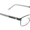 Aro oftálmico Bonnet metal negro gris vista diagonal modelo 231113 medida 52 16 143