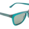 ista lateral del aro de sol Calvin Klein AC verde forma rectangular