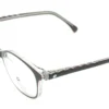 Aro oftálmico Camlin color morado forma rectangular redondeada vista lateral de varilla
