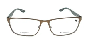 Aro oftálmico Columbia metal café verde forma rectangular