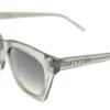 Vista diagonal del aro de sol DKNY AC gris forma rectangular medida 51 21 140