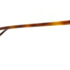 Detalle lateral del aro oftálmico DKNY metal café forma rectangular medida 54 16 145