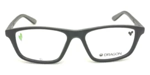 Aro oftálmico Dragon AC negro forma rectangular medida 55 17 145