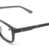 Vista diagonal del aro oftálmico Dragon AC negro forma rectangular medida 55 17 145