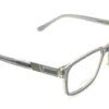 Aro oftálmico D´Most acetato gris transparente vista lateral modelo 240518 medida 55 16 145