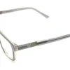 Aro oftálmico D´Most acetato gris transparente vista diagonal modelo 240518 medida 55 16 145