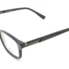 Vista lateral del aro oftálmico D´Most AC negro azul rectangular medida 53 17 145