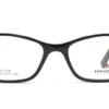 Vista frontal del aro oftálmico D´Most AC negro azul rectangular medida 53 17 145