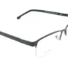 Aro oftálmico Ferrato negro semi al aire vista lateral modelo 240304 medida 54 17 143