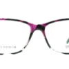 Aro oftálmico Fresh Face femenino negro y morado frontal modelo 221002 medida 51 16 138