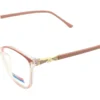 Aro oftálmico Goretty femenino color rosa transparente forma mariposa [vista/ángulo]