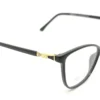 Vista de varillas del aro oftálmico Goretty negro cat eye femenino modelo 220102