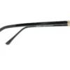 Vista diagonal del aro oftálmico Goretty negro estilo cat eye femenino modelo 220102