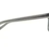 Detalle lateral del lente de sol Guess AC negro transparente forma rectangular medida 53 20 150