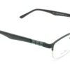 Aro oftálmico Heller negro semi al aire vista lateral modelo 240304 medida 55 16 143
