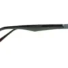 Aro oftálmico Heller negro semi al aire con vista de varilla modelo 240302 medida 57 17 143