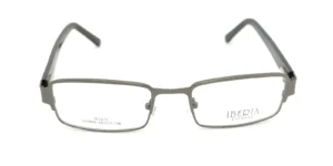 Aro oftálmico Iberia color gris forma rectangular redondeada vista frontal