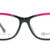 Aro oftálmico Karisma color negro fucsia forma mariposa vista frontal flat