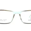 Aro oftálmico Karyny acetato café transparente frontal modelo 240303 medida 52 15 140