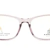 Aro oftálmico Karyny acetato rosa transparente dorado frontal modelo 240304 medida 52 16 142