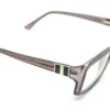 Vista lateral del aro oftálmico Lady’s View AC morado rectangular medida 54 18 137