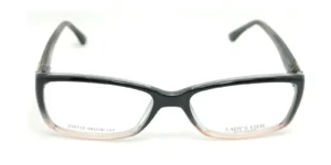 Aro oftálmico Lady’s View AC negro rosado forma rectangular medida 54 18 137