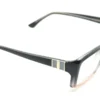 Vista lateral del aro oftálmico Lady’s View AC negro rosado forma rectangular medida 54 18 137