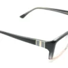 Vista lateral del aro oftálmico Lady’s View AC negro rosado rectangular medida 54 18 137