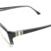 Vista diagonal del aro oftálmico Lady’s View AC negro rosado forma rectangular medida 54 18 137