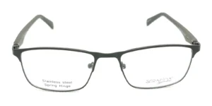 Aro oftálmico Serafina metal negro forma rectangular