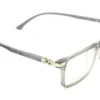 Vista diagonal del aro oftálmico Smart Kids gris transparente rectangular para niño modelo 190312