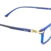 Vista diagonal del aro oftálmico Smart Kids azul rectangular para niño modelo 190312