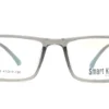 Vista frontal del aro oftálmico Smart Kids gris transparente rectangular para niño modelo 190312 medida 47 17 130