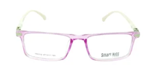 Aro oftálmico Smart Kids rosado transparente rectangular para niño modelo 190312 medida 47 17 130