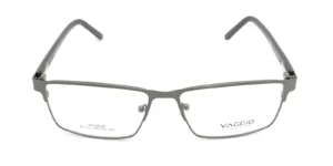 Aro oftálmico Vaggio metal gris rectangular medida 56 15 143