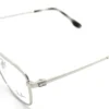 Aro oftálmico Ray-Ban metal plata rectangular vista lateral