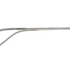 Lente de sol Ray-Ban metal gris geométrico con detalle de varilla