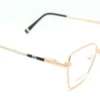Aro oftálmico Velvett metal dorado mariposa con detalle de varilla