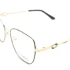 Detalle del aro Affordable Designs Metal Negro Dorado